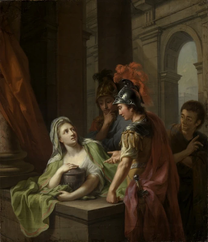 Elettra riconosce suo fratello Orest sulla tomba di Agamennone - Staatliche Kunsthalle Karlsruhe